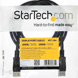 NWT Display Port Cable 6 ft/1.8m Male to Male (20 Pin)